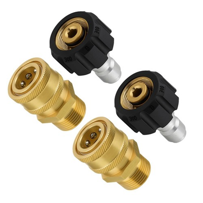 #ad JPT Heavy Duty Quick Connect Pressure Washer Quick Adapter Set M22 14mm to ... $24.73