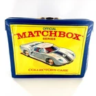 Vintage 1968 Lesney Official Matchbox Series Collectors Case w/ Trays Ford GT