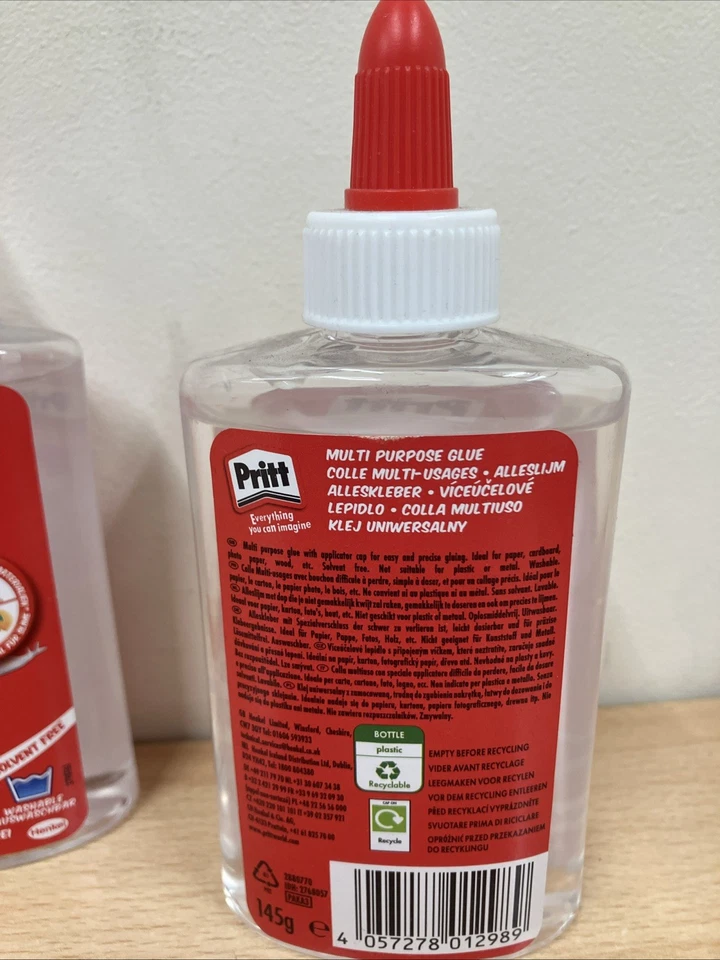 Multi Purpose PVA Glue For Crafts Paper Cardboard Wood 145g X 6 Bottles - Image 3 of 3