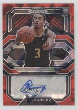 2021 Panini Prizm Draft Picks College Penmanship Red Ice Manny Camper Auto 8d2
