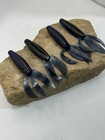 30ct Bass fishing soft plastic lot, 4in Creature bait, Blue/Black Laminate — photo 9