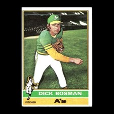 Dick Bosman 1976 Topps Oakland Athletics #298 GM R304
