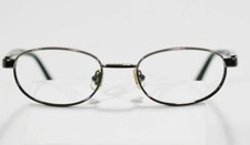 FOSSIL CATALINA SHINY GUNMETAL FLEX HINGED EYEGLASS SUNGLASS FRAMES