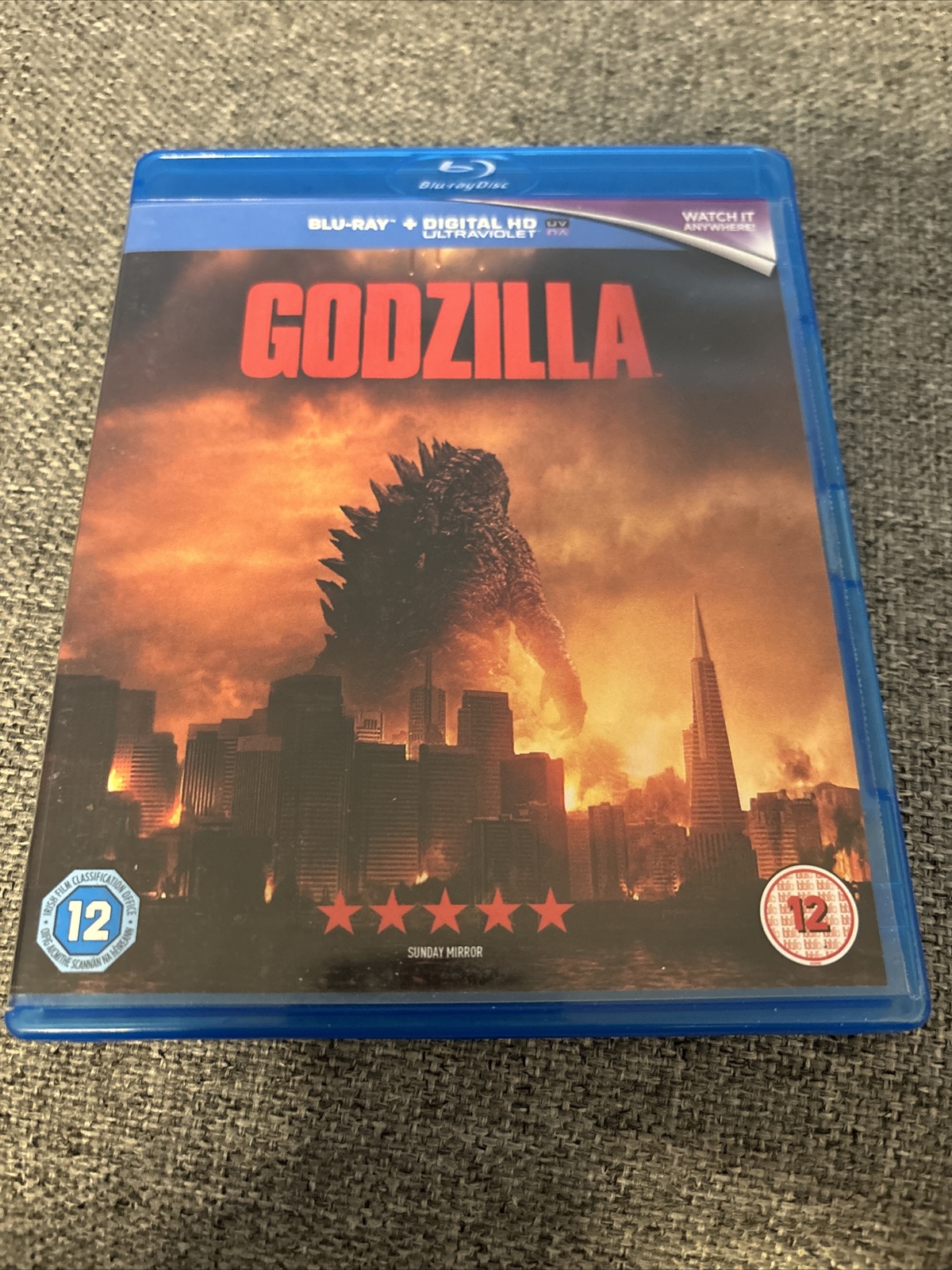 Godzilla Blu-Ray (2014) Bryan Cranston, Edwards (DIR) cert 12