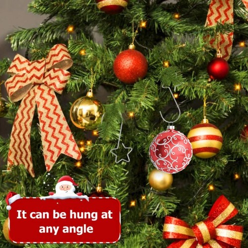 20Pcs Christmas Tree Hooks DIY Hanging Baubles Ball Small Ornaments Metal Hanger - Picture 9 of 23