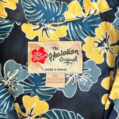 Hilo Hattie Men's Hawaiian Shirt Size 3XL Floral Made in USA 100% Cotton Aloha - Picture 3 of 9