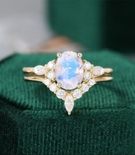 Stunning Ruby Ring - Genuine Natural Stone - 14K Gold Plated Band - Perfect Gift