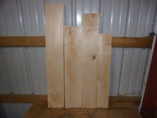 4 PC HARD MAPLE LUMBER WOOD KILN DRIED BOARDS 3/4" THICK LOT 2857V