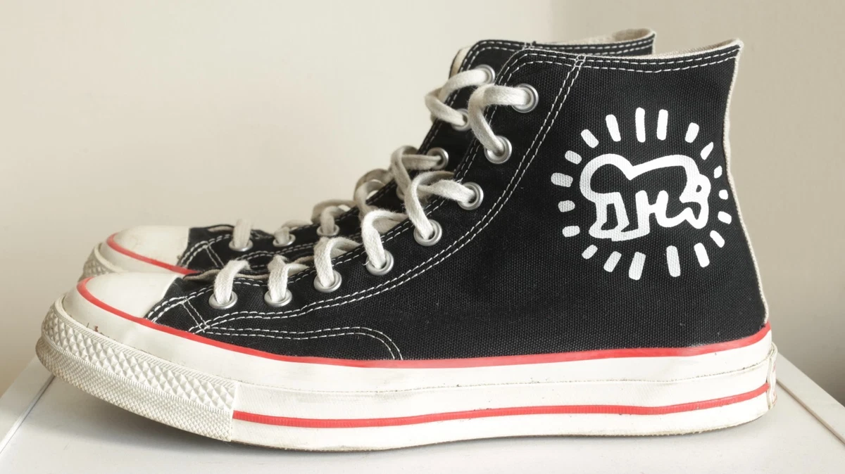 Converse x Keith Haring All Star Chuck 70 Hi Tops UK 9.5 Rare