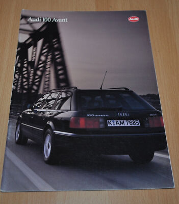 Audi 100 Avant Brochure Prospekt 1994 7/93 German Edition