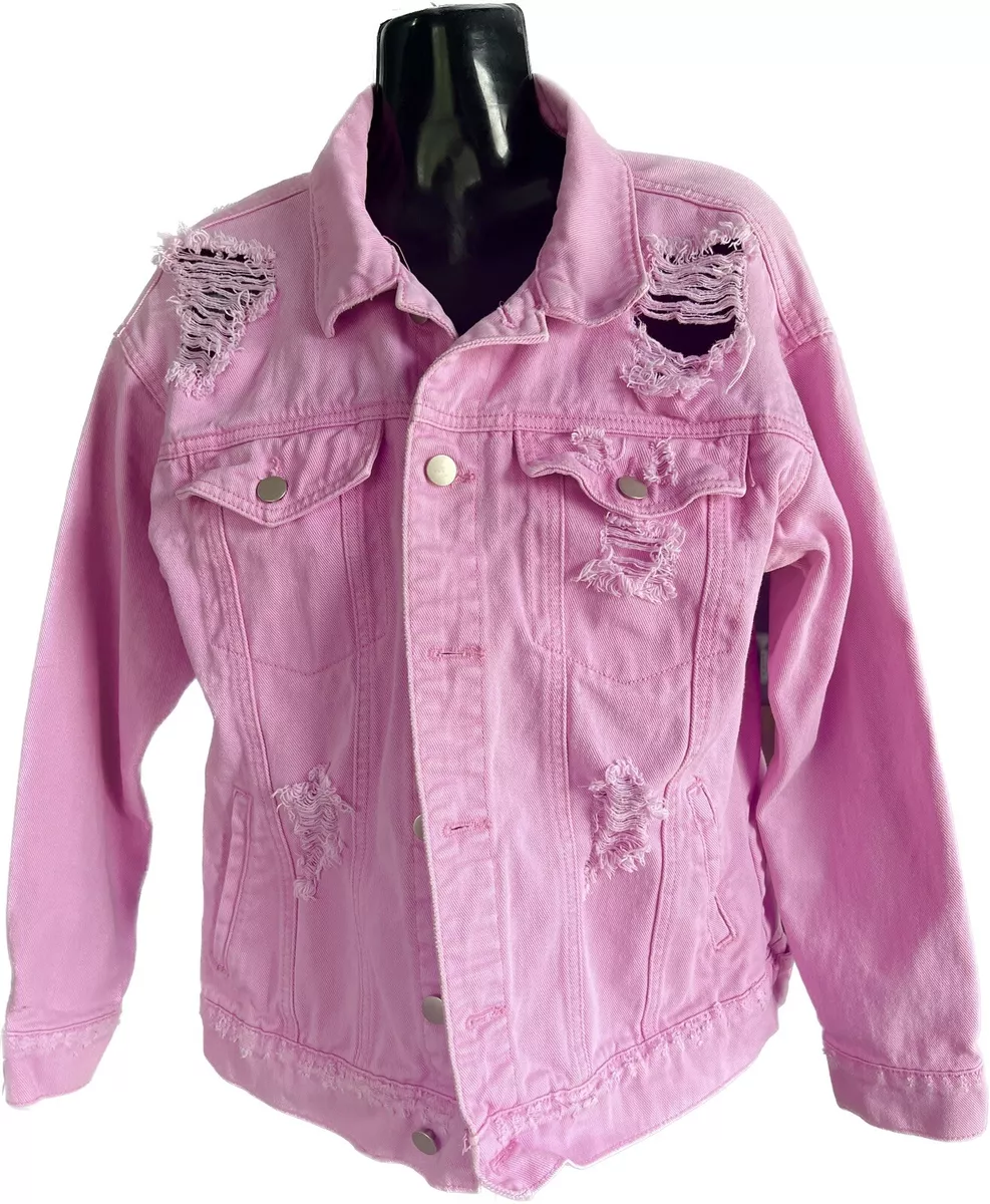 Pink jean clearance jacket forever 21