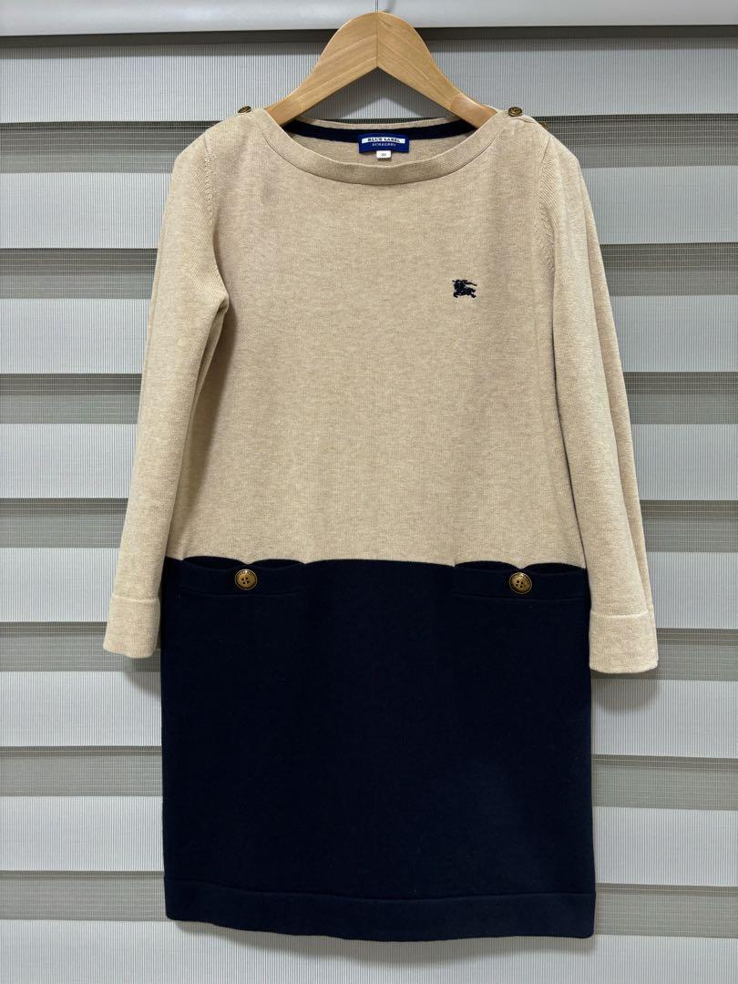 Burberry Blue Label Long Sleeve Knit Dress Size M 38 - Good Condition