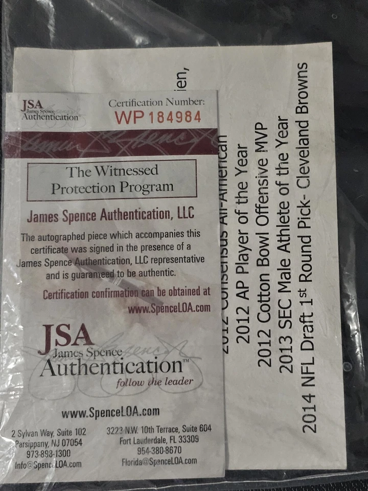 Khalil Mack Autographed Oakland Raiders  (JSA) Authentication  - Image 2 of 4