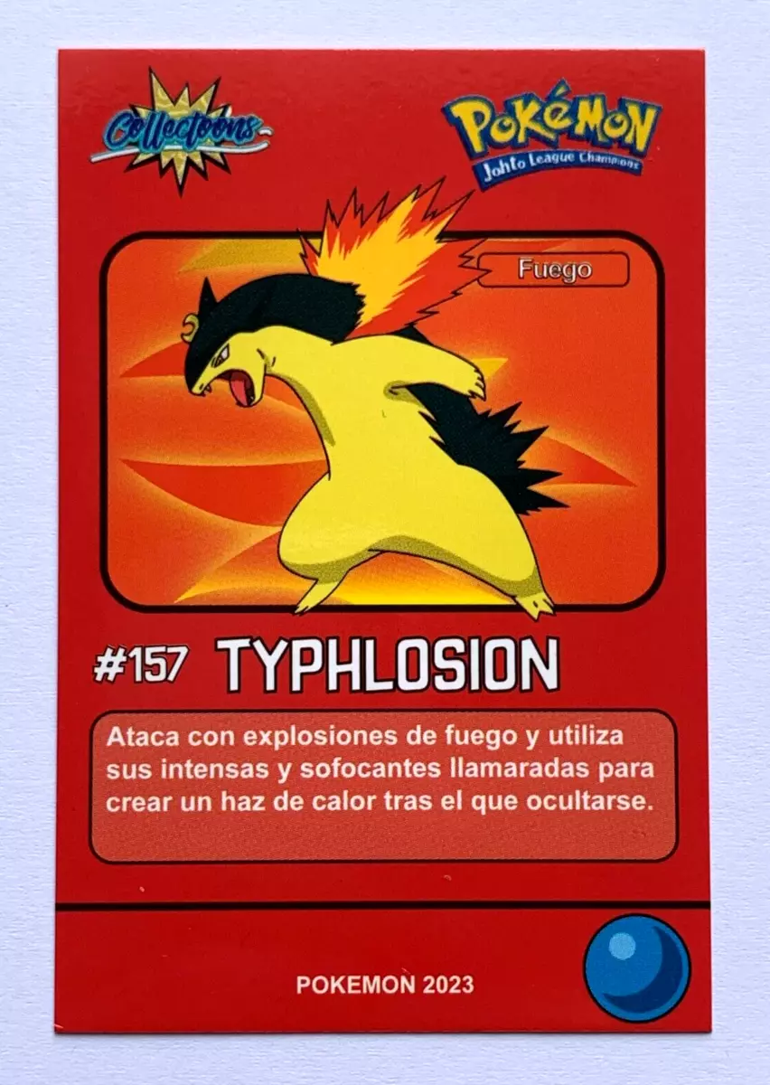 CARD POKEMON POKEDEX EC VOL. II #157 TYPHLOSION 2023 Johto PERU South  America