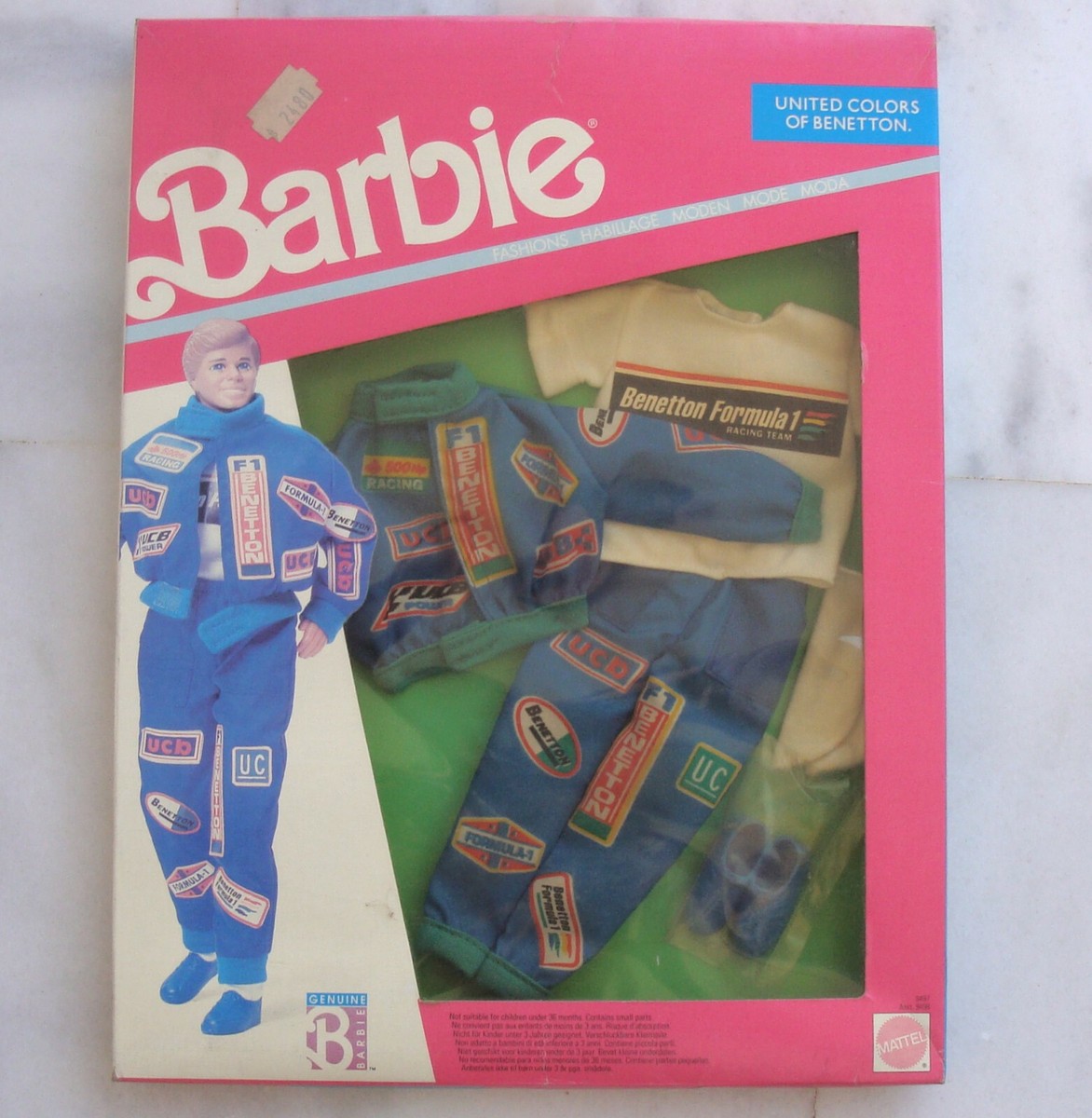 BARBIE KEN MATTEL 1990 outfit clothes 9497 Mint Neveropen Box