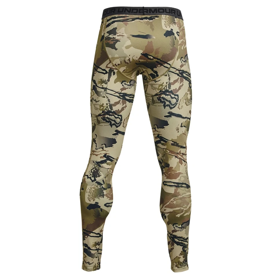 Under Armour ColdGear IR Base Layer Pants (2X)- Barren/BLK - Image 3 of 4