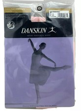 Danskin Women's Convertible Dance Tights 702 Theatrical Pink C/D Early 2000s