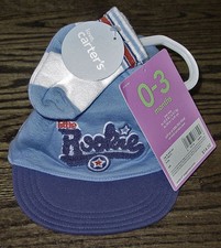 CARTERS INFANT LTTLE ROOKIE HAT  SOCKS SET SIZE 0-3 MONTHS NEW WITH TAGS