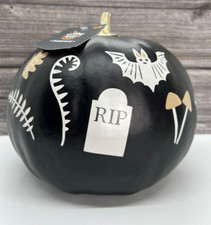 Target Hyde  Eek Boutique Halloween 2024  7.25" Foam Painted Pumpkin RIP Black