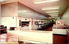 Postcard Claxton Fruit Cake Bakery Interior Georgia D165