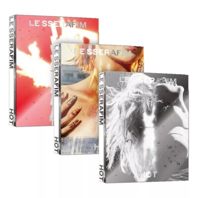 LE SSERAFIM HOT 5th Mini Album CD+Foto Buch+Coaster+3Sticker+2 Karte+Poster+GIFT