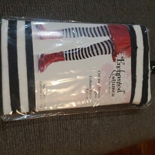 ENCHANTED COSTUMES BY LEG AVENUE Kids Black and White Striped Tights 4710 NEW
