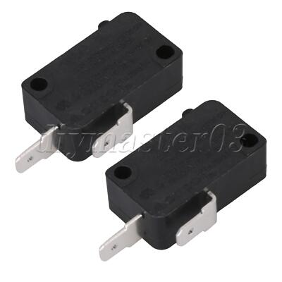 2PCS Universal Microwave Oven Door Switchs 16A KW3AT-16 Normally Open Type