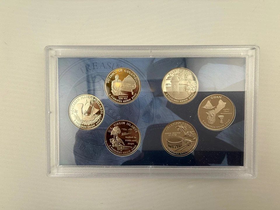 2009 S DC & US Territories Quarters Proof Set With Box And COA - Image 3 of 3