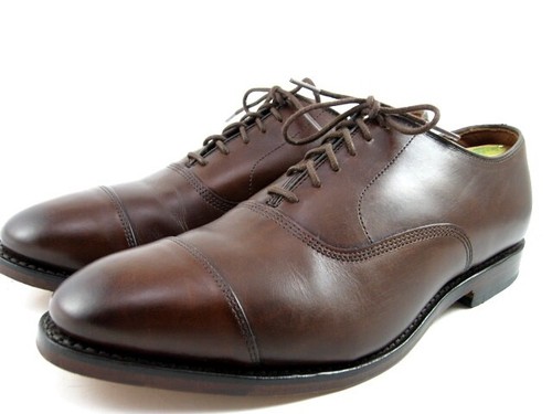 Allen Edmonds "PARK AVENUE" Men's Cap-Toe Oxfords 9.5 E Mahogany WORN ONCE(570N - Picture 4 of 11