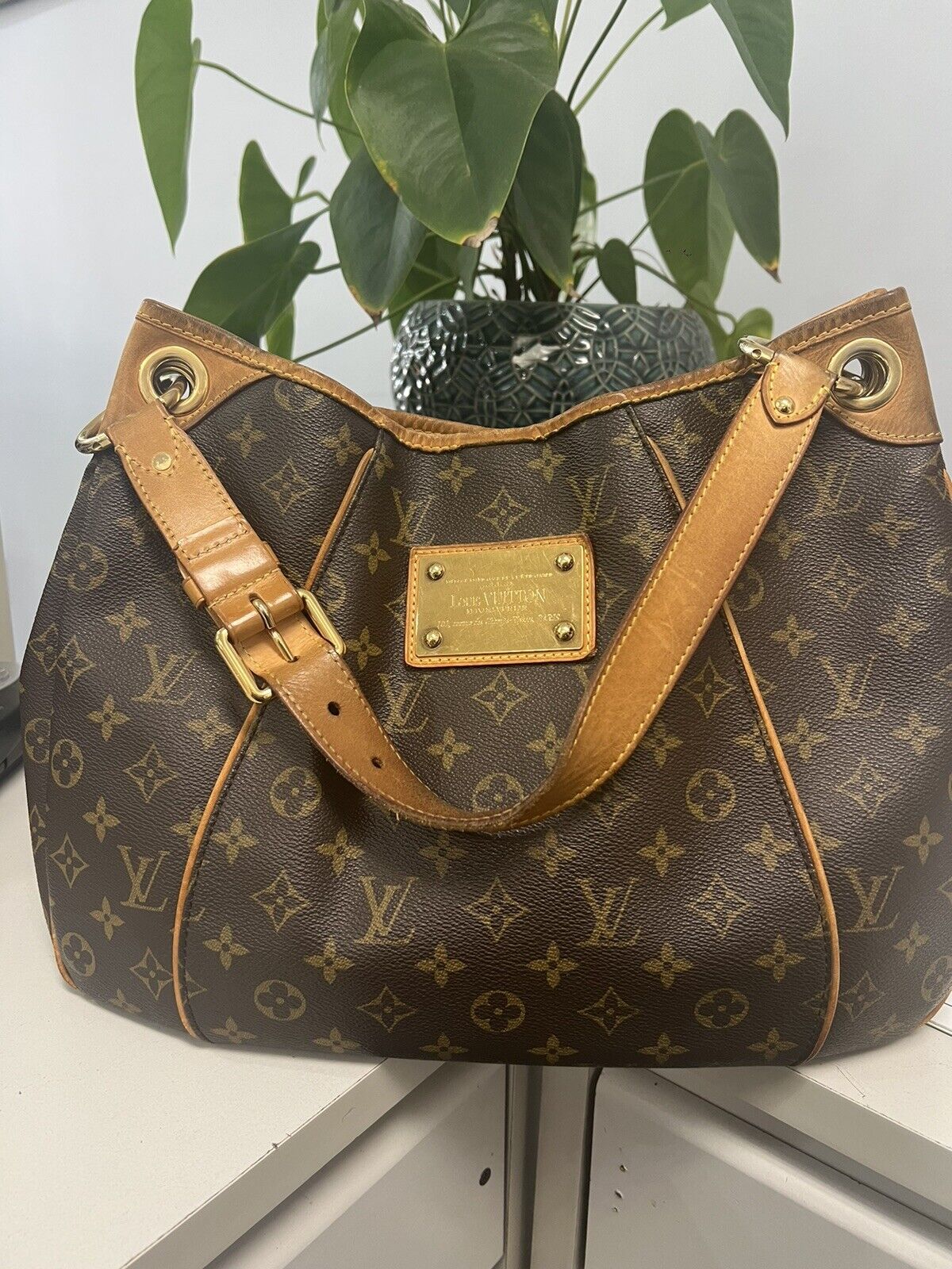 Authentic Louis Vuitton Galliera GM Monogram Hobo Shoulder Handbag -  Organic Olivia