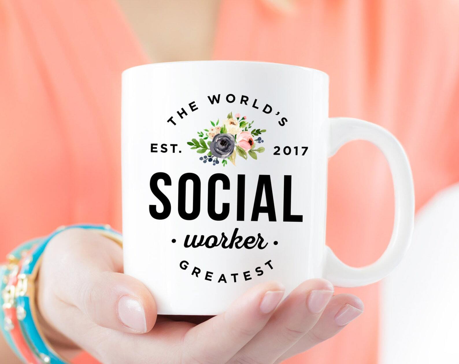 Social Worker Mug Social Worker Gift Coworker Gift Coffee Mug Social Work Gift