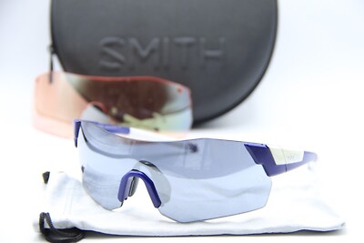 NEW SMITH OPTICS PIVLOCK ARENA MAX/N WHITE BLUE AUTHENTIC SUNGLASSES 99-01