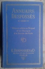 Annuaire Desfossés - 1929