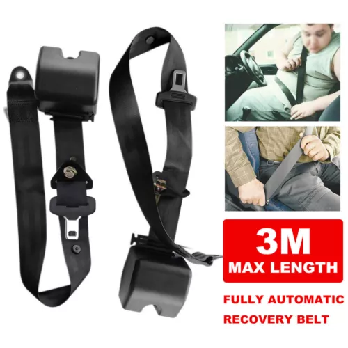 Seat Belt Universal Safety 2 Sets 3 Point Retractable Truck Strap Seatbelt AU - Picture 6 of 18