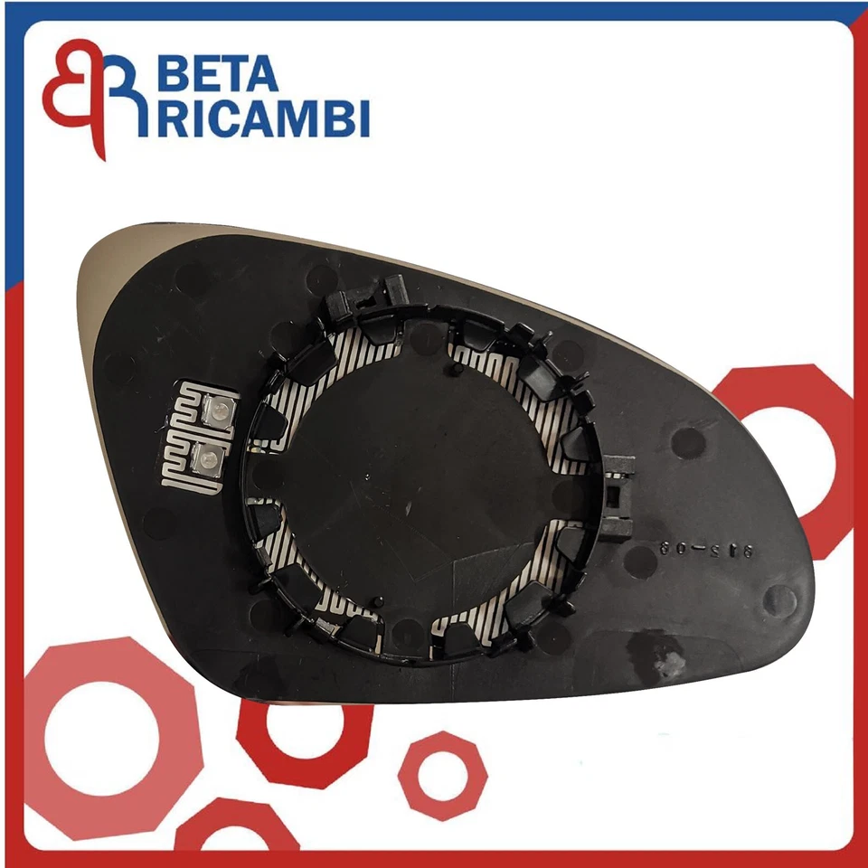 Vetro Specchietto Opel Astra J P10 Piastra Specchio Sinistro Sx Termico - Immagine 3 di 4