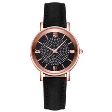 UK Ladies Wrist Watches Watch Quartz Analogue Women Leather Strap Casual Gift