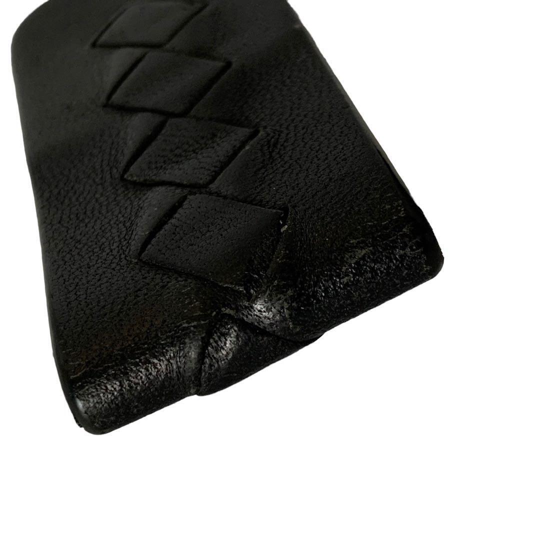 折りたたみ財布 BOTTEGA VENETA Classic Intrecciato Money Clip Wallet Black 1 Bottega Veneta Money Clip Wallet Black Intrecciato Leather