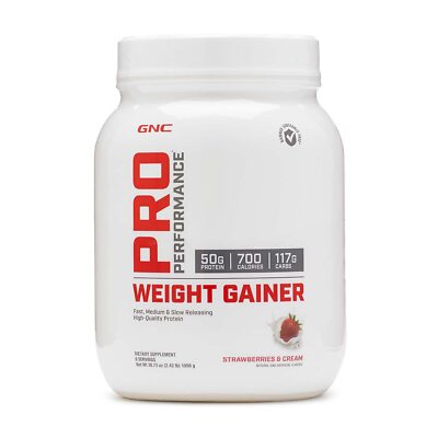 GNC Pro Performance Weight Gainer 50g Protein 700 Calories 6 Servings Banned ...