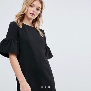 pull and bear black dress