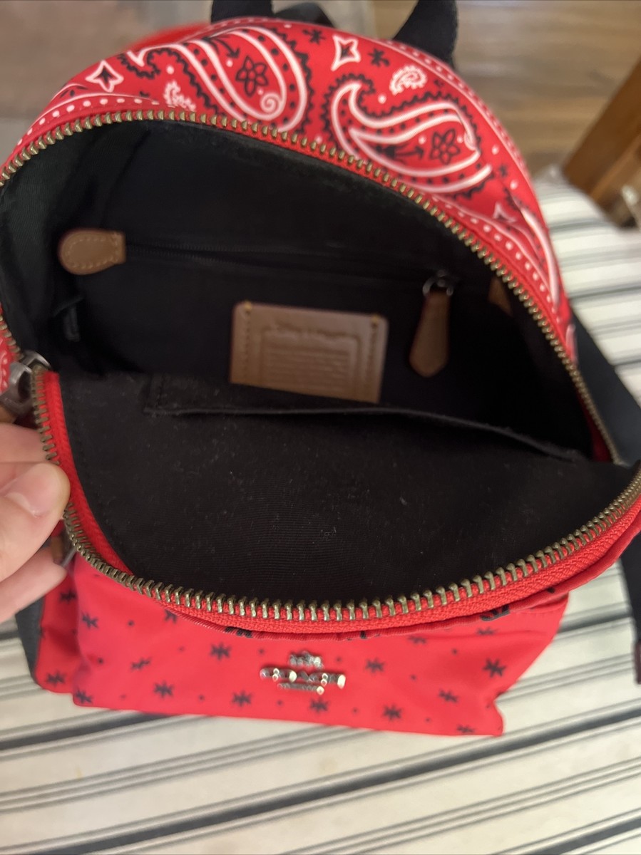 Disney X Coach Limited Edition MickeyMouse Mini Backpack Red
