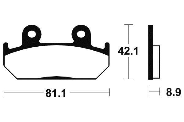 Plaquettes de frein avant Bendix pour moto Honda XRV 750 Africa Twin