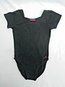 ❤ FUTURE STAR CAPEZIO girls black leotard XS dance cotton