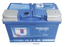 BATTERIA AUTO 75Ah BASSA 700A 12V 278x175x175 IRIDIUM CHROME BASSE URANIO - C700