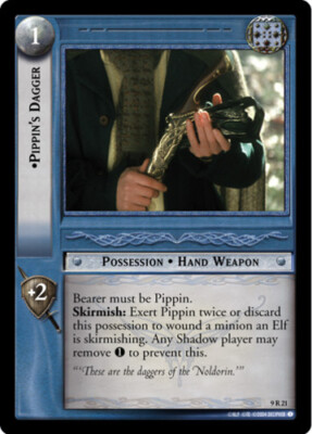 4x  Pippin's Dagger - 9R21 - Foil Light Play Reflections - Lord of the Rings (De