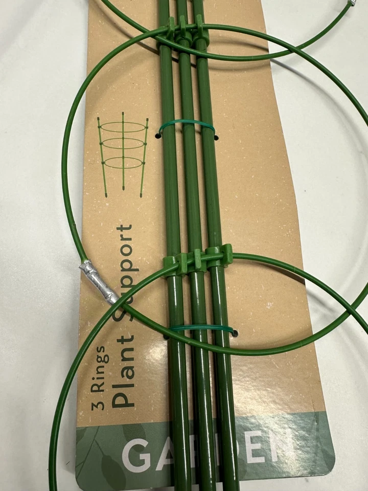 Climbing plant support trellis rings stakes tomato pots no assembly metal - image 4 of 4