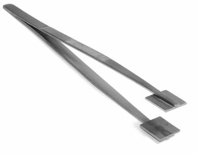 Mashing Tweezers Glass Work Bead Masher Tweezer 10'' Lampworking 1'' Surface S.S.