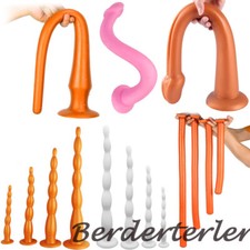 4 Style Long Anal Dildo Butt Plug Anus Vagina Dilator Prostate Massage Sex Toys