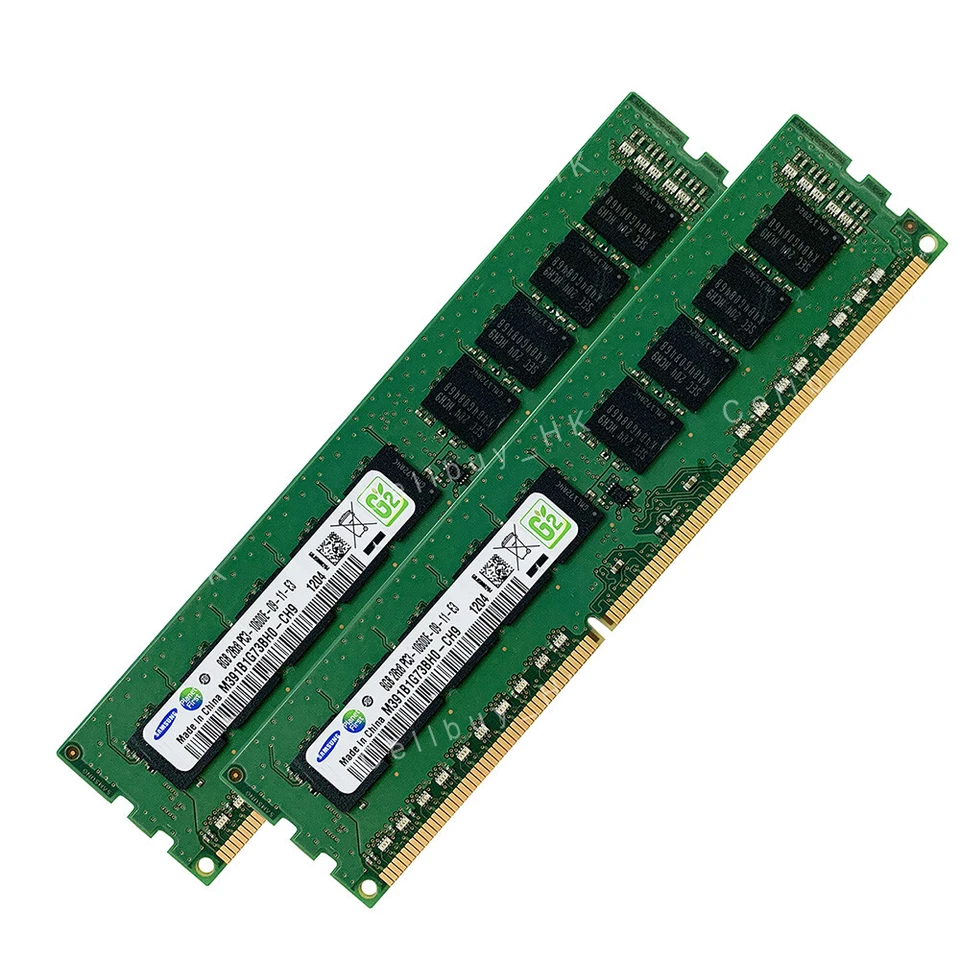 Samsung 16GB 2x8GB 2Rx8 PC3-10600E 1333MHz 240P ECC Unbuffered Server RAM Module - Image 2 of 4