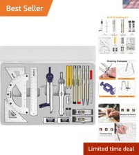 20PCS Professional Geometry Set: Precision Tools for Architects  Engineers