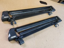 Thule Ski/Snowboard Car Roof Rack 27.5" long overall locks 31R no key 01w6